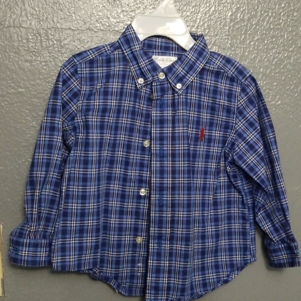 Raulph Lauren baby boy button up shirt